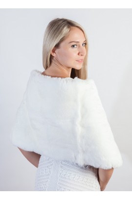 White Rex  Fur Stole/Scarf